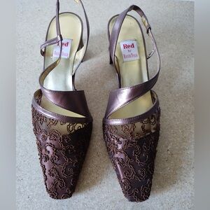 Red by Ramon Tenza copper sling back size 9.5